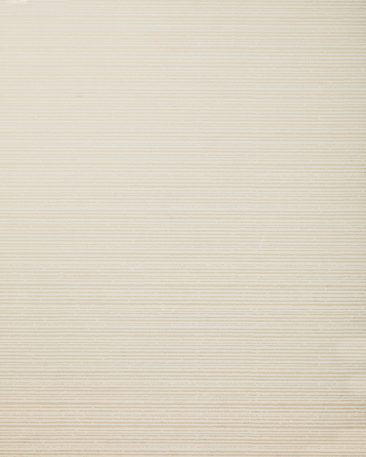 Detail of wallpaper in a textural stripe print in cream.