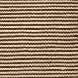 Flatweave rug in a knobby texture in thin brown and cream stripes. 