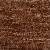 Handknotted rug in a strie brown solid. 