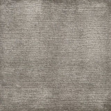 Handknotted rug with solid cut pile in grey eco-nylon