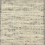 Flatweave rug sample in a textural grey and ivory strié.
