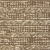 Flateave rug with a textural braided stripe in mixed brown and cream fibres. 