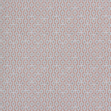 Wallpaper panel in a geometric grid print in shades of pink and gray.
