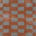 Checkered pattern with alternating coral and gray squares