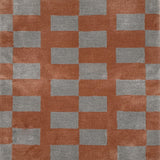 Checkered pattern with alternating coral and gray squares