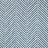 Broadloom carpet swatch in a herringbone pattern blue color