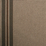 Striped flatweave runner in brown grey 
