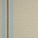 Striped flatweave runner in light blue cream