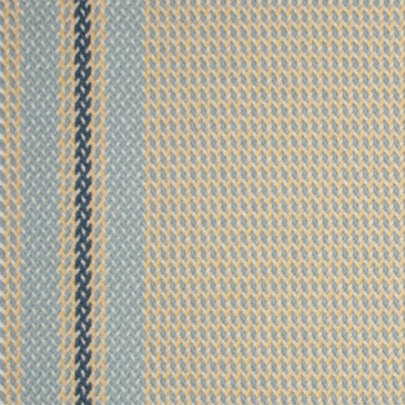 Striped flatweave runner in light blue cream