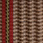 Striped flatweave runner in red and green 