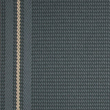 Striped flatweave runner in slate blue