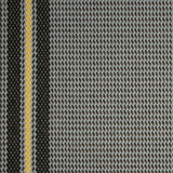 Striped flatweave runner in slate and yellow