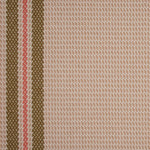 Striped flatweave runner in pink and brown 