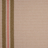 Striped flatweave runner in pink and brown 