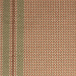 Striped flatweave runner in green and pink