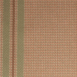 Striped flatweave runner in green and pink