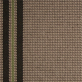 Striped flatweave runner in brown and green 