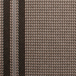 Striped flatweave runner in brown and grey