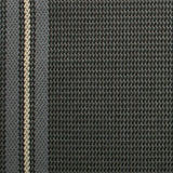 Striped flatweave runner in dark grey slate