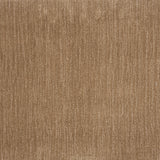 Broadloom carpet in a cut pile strié design in warm brown. 