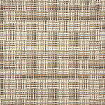 Flatwoven rug in a dense basketweave pattern in cream, tan, brown, sage and slate grey. 