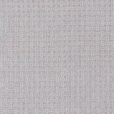 Embroidered fabric with a basketweave design in cream on a beige field. 