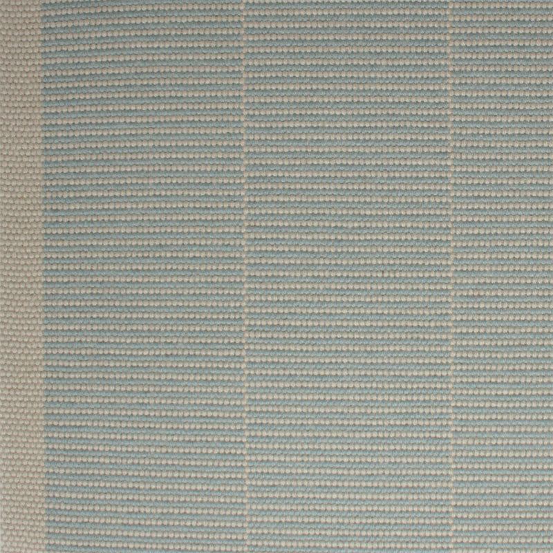 Striped flatweave runner in light blue
