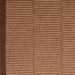 Striped flatweave runner in mocha and tan