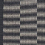 Striped flatweave runner in slate grey