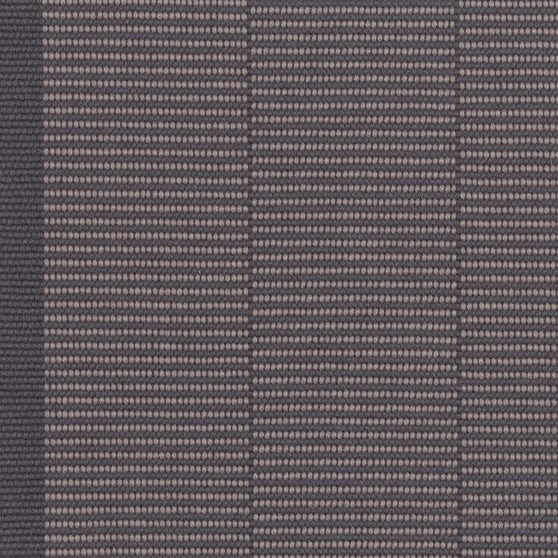 Striped flatweave runner in taupe grey