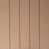 Herringbone flatweave runner in tan and red