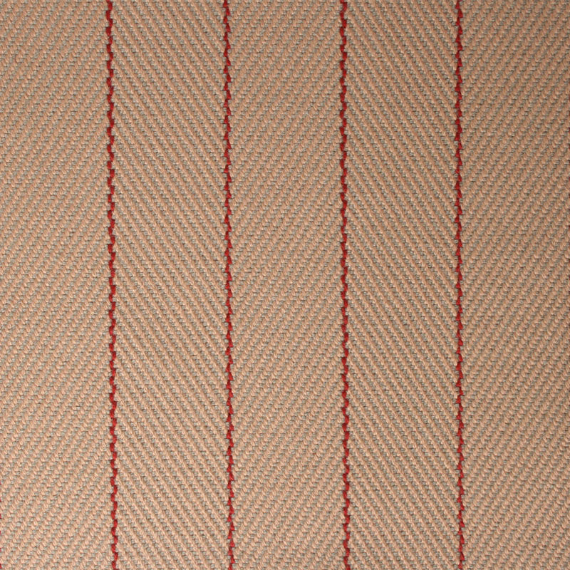 Herringbone flatweave runner in tan and red
