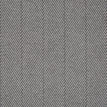 Herringbone flatweave runner in smoke grey