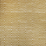 Broadloom sample in a dimensional diamond pattern in yellow and ivory.