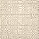 Broadloom carpet with windowpane check in cream and light grey. 