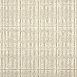Broadloom carpet with windowpane check in cream and grey.