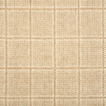Broadloom carpet with windowpane check in cream and tan.