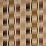 Striped flatweave runner in grey tan and brown 