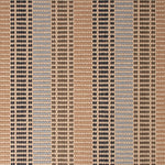 Striped flatweave runner in grey rose and blue