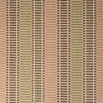 Striped flatweave runner in grey rose and green 