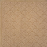 Handtufted rug in soft blush in a shell pattern