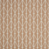 Diamond flatweave runner in tan 
