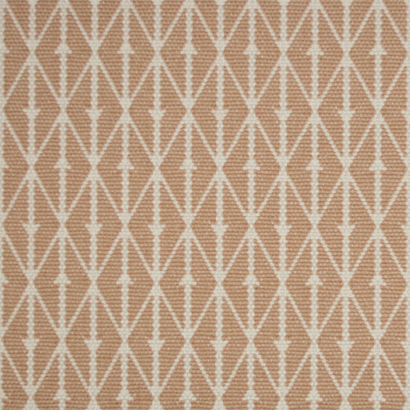 Diamond flatweave runner in tan 