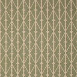 Diamond flatweave runner in green