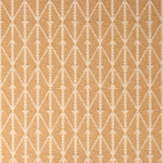 Diamond flatweave runner in yellow tan