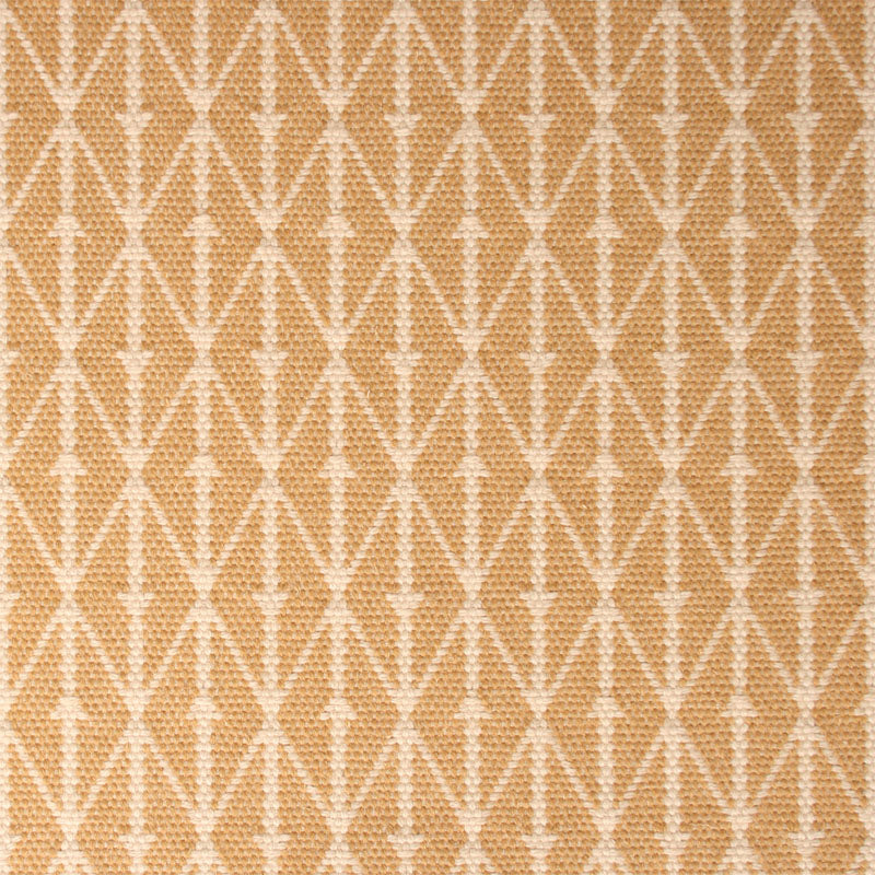 Diamond flatweave runner in yellow tan