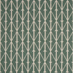 Diamond flatweave runner in moss green