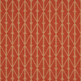 Diamond flatweave runner in red orange