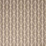 Diamond flatweave runner in light grey