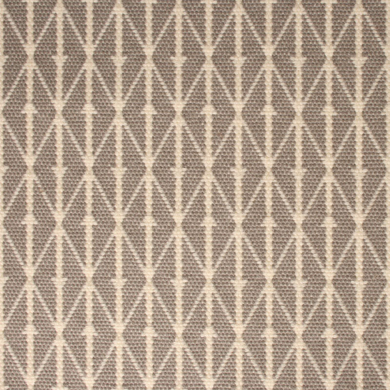 Diamond flatweave runner in light grey